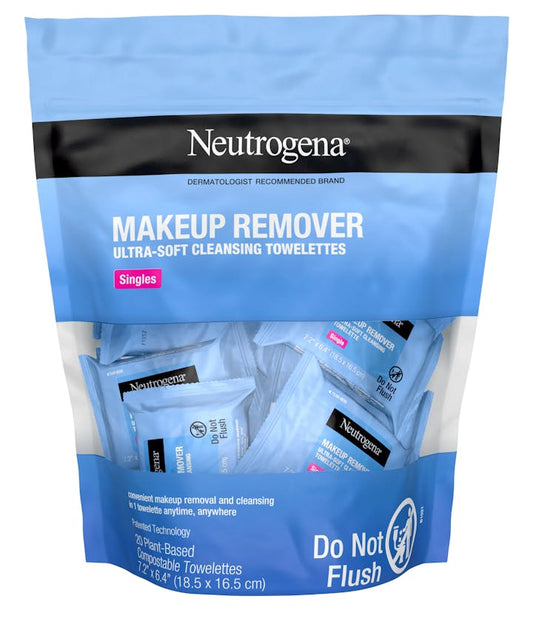 Individually Wrapped Makeup Remover Cleansing Wipes
